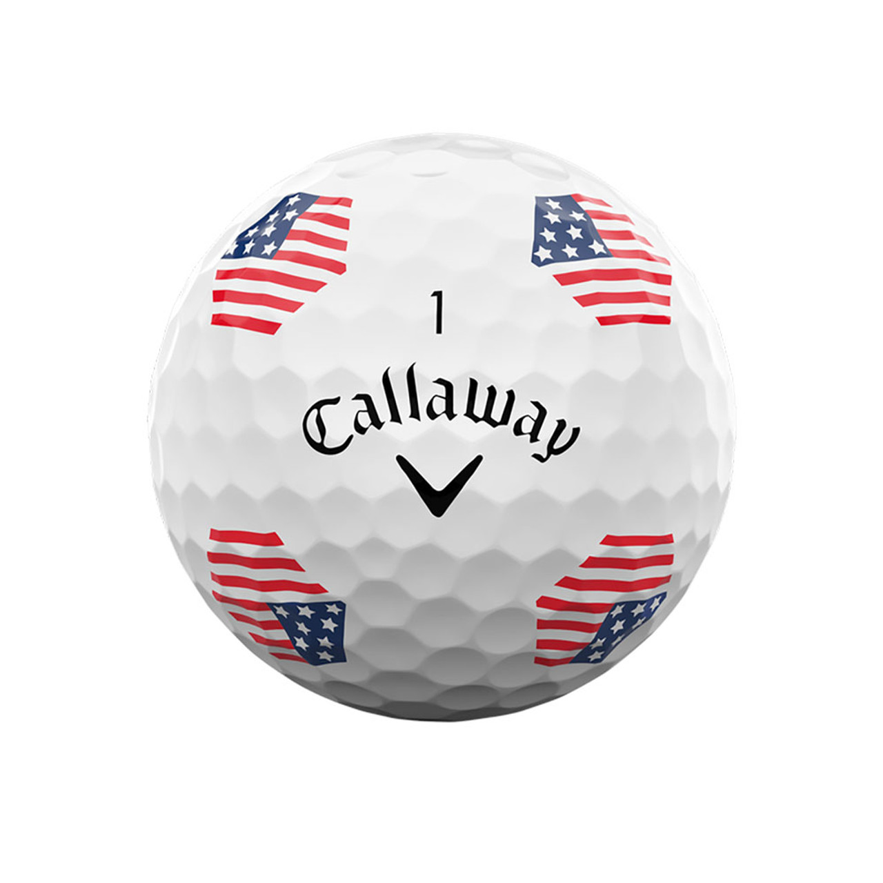 Callaway Chrome Soft TruTrack USA White Golf Balls - Maple
